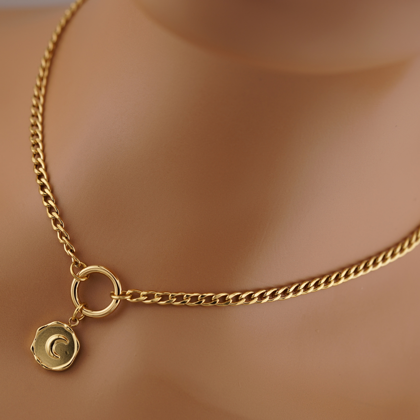 Gothic Witchy – Moon & O-Ring Gold