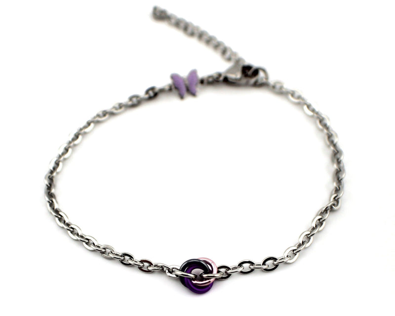 Butterfly O Ring Anklet Submissive Collar