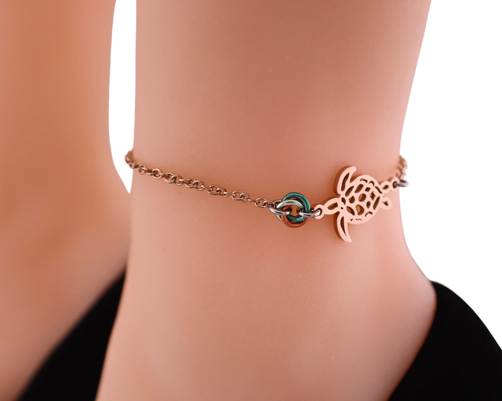 Slut Bracelet or small anklet in Stainless Steel with gift bag