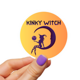 Kinky Witch Waterproof Sticker Halloween