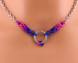 Bisexual Ombre Necklace, LGBTQ Pride 24-7 Wear