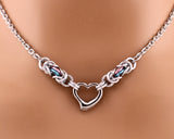 Transgender Heart Necklace