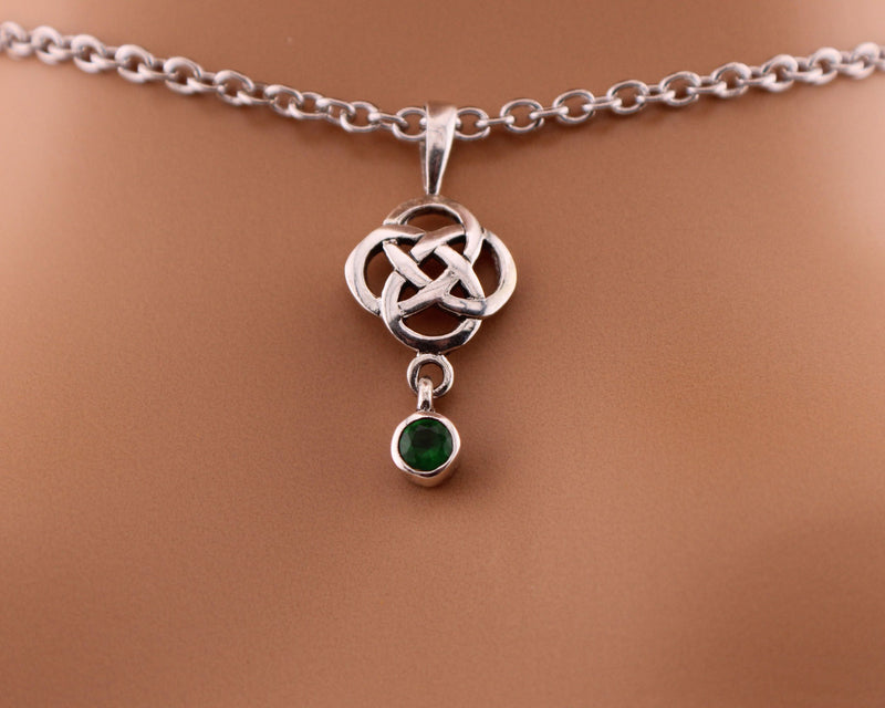 Celtic Sterling Silver with Emerald