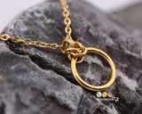 Rose Gold O Ring Necklace