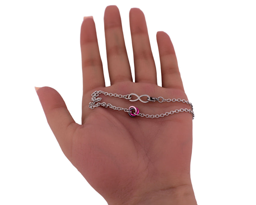 Infinity O Ring Anklet Submissive Collar