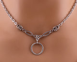 Celtic Knot Chainmaille Accents BDSM O, Locking Option 24/7