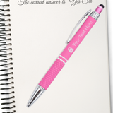 Custom Engraved 2-in-1 Stylus Ballpoint Pen – Personalized Touch Screen Pen Gift