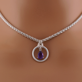 Sterling Silver Amethyst O-Ring