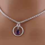 Sterling Silver Amethyst O-Ring