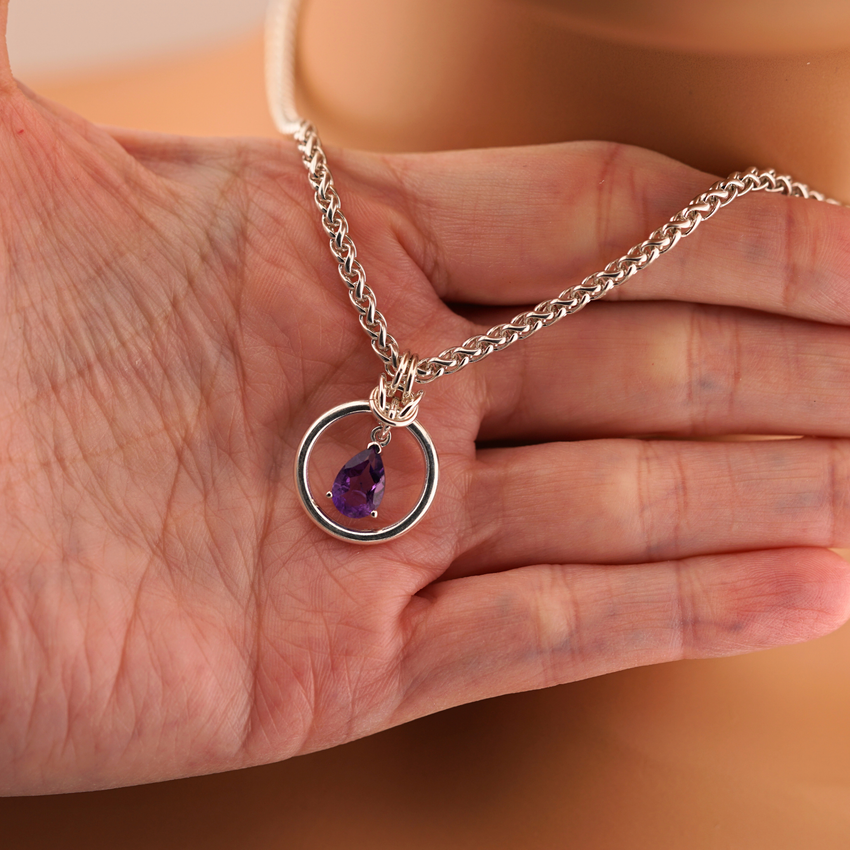 Sterling Silver Amethyst O-Ring