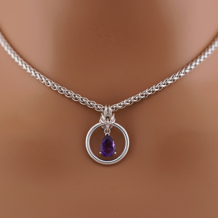 Sterling Silver Amethyst O-Ring