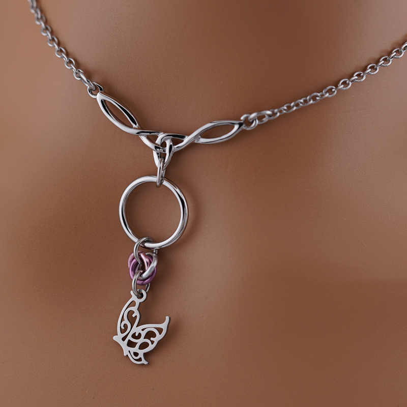 Celtic O-Ring Customizable Lover's O Knot & Butterfly