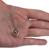 Dainty Submissive Day Collar – Petite BDSM O-Ring Necklace with Bell