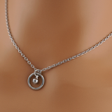 Dainty Submissive Day Collar – Petite BDSM O-Ring Necklace with Bell