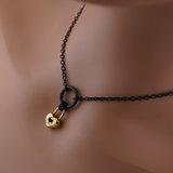 Black O w/ Gold Heart Owned Symbol