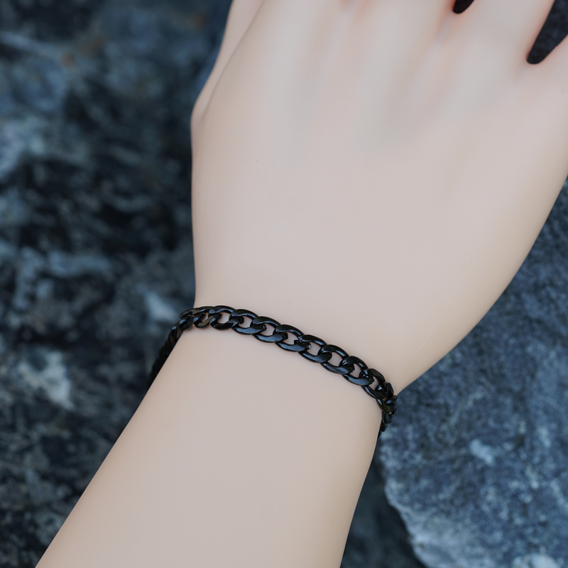 Black Cuban Chain Bracelet