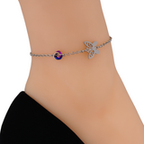 Butterfly O Ring Anklet