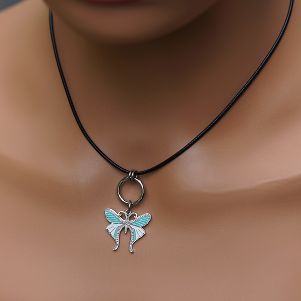 Enamel Butterfly O-Ring Day Collar