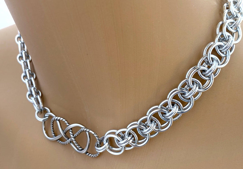 Double Rope Infinity Chainmaille Choker