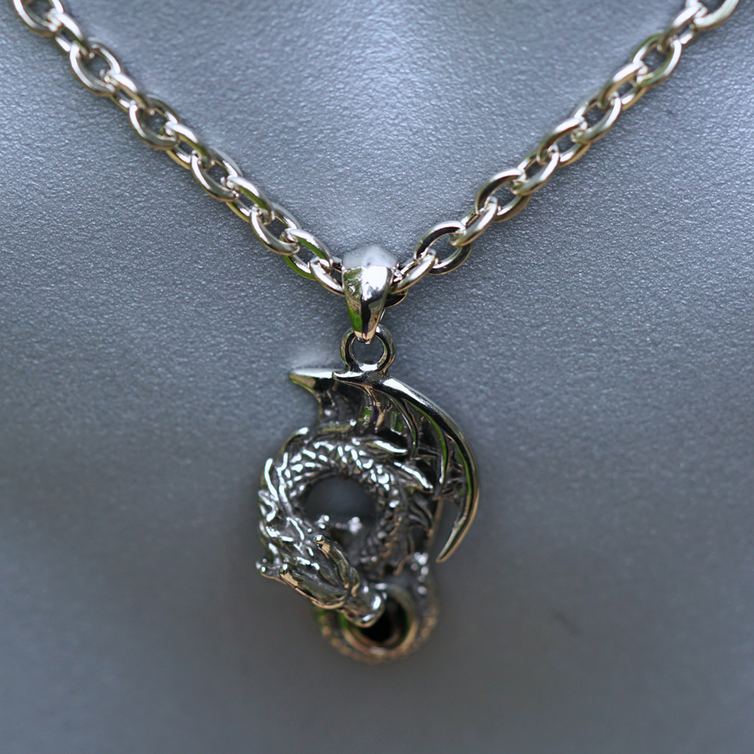 Dragon Black Stone Necklace