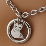 Unisex Fox O-Ring Necklace – Discreet Day Collar