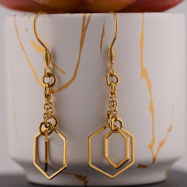 Gold Geometric Earrings