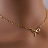 Good Girl Bow Collar – Gold Edition