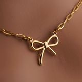 Good Girl Bow Collar – Gold Edition