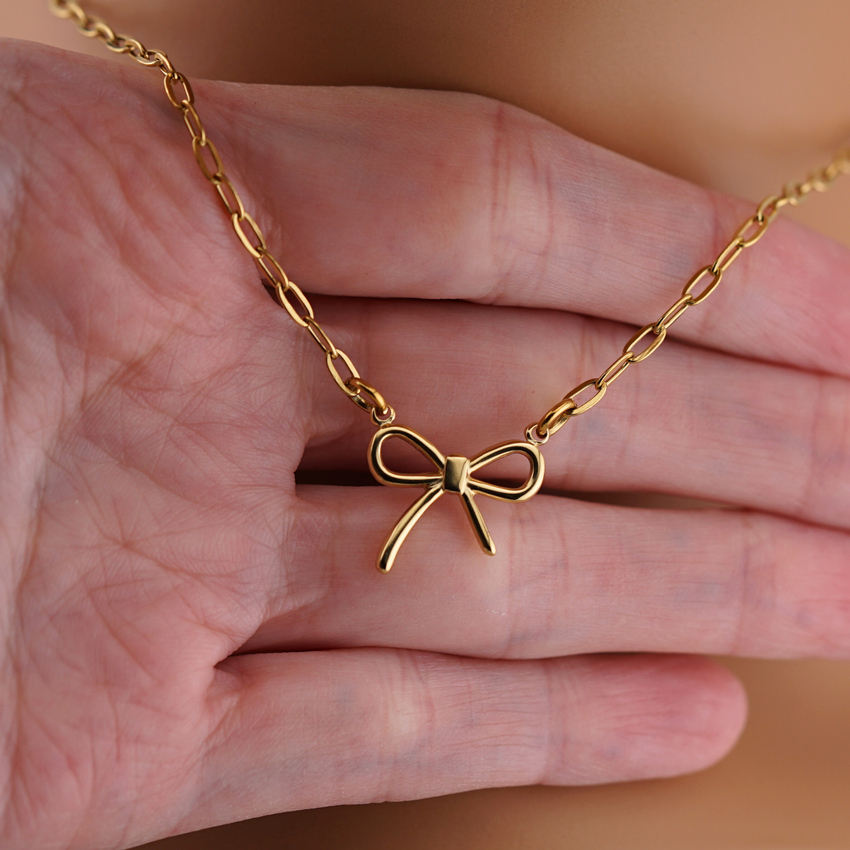 Good Girl Bow Collar – Gold Edition