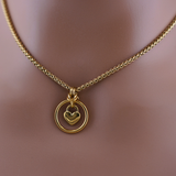 Gold Heart Wheat Chain