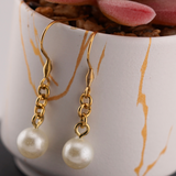 Gold Pearl Earrings