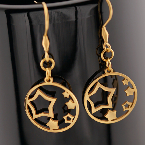 Gold Star Earrings