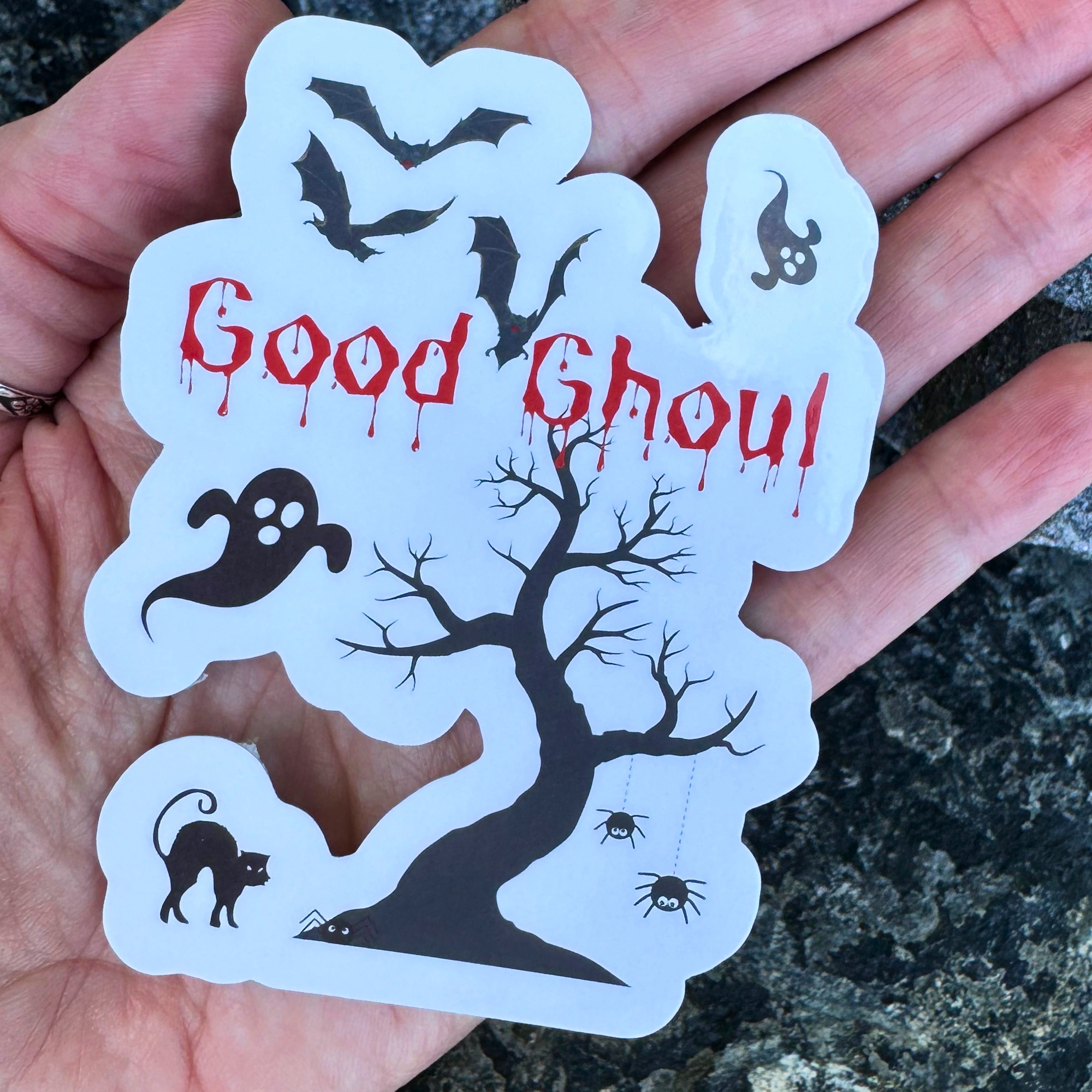 Halloween Good Ghul Sticker – Captive Collars