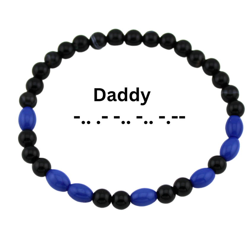 Amazon.com: SUNSH Gifts for Dad Daddy Papa Father Adjustable Black Agate Beaded  Bracelets for Men Fathers Gifts from Daughter Son Wife Birthday Gifts for  Dad: Clothing, Shoes & Jewelry
