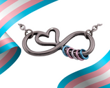 Infinity Heart Transgender Necklace - LGBTQ