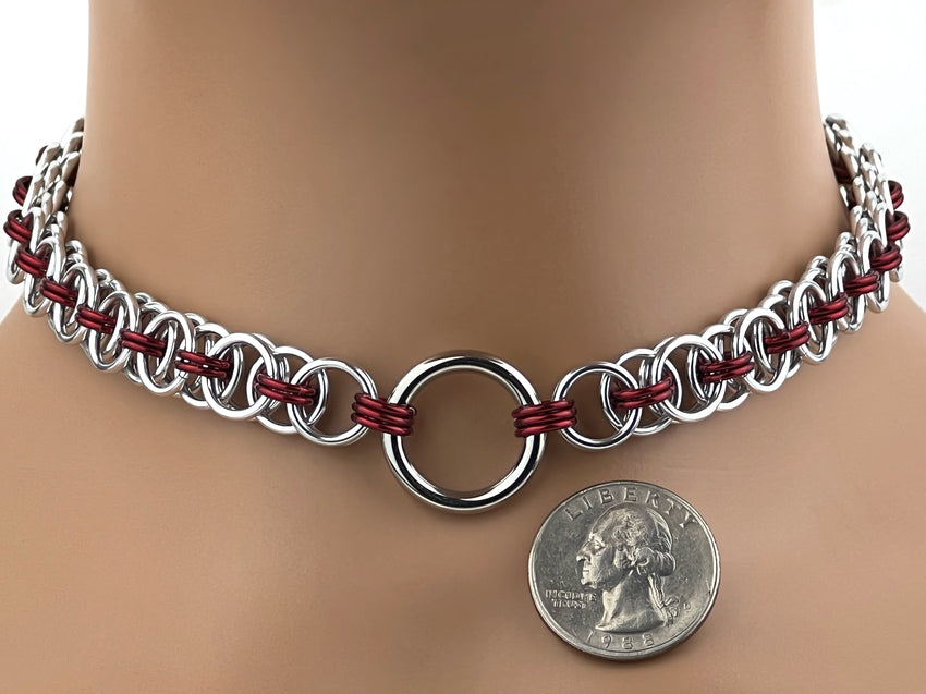 O Ring Chainmaille Collar