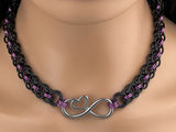 Infinity Heart Chainmaille Collar