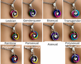 LGBTQ Necklace with Heart 24/7 Wear
