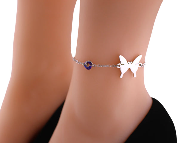 Butterfly O Ring Anklet
