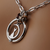Kitten Moon O-Ring Paperclip Chain