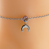 Anklet O Ring Moon Horn