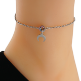 Anklet O Ring Moon Horn