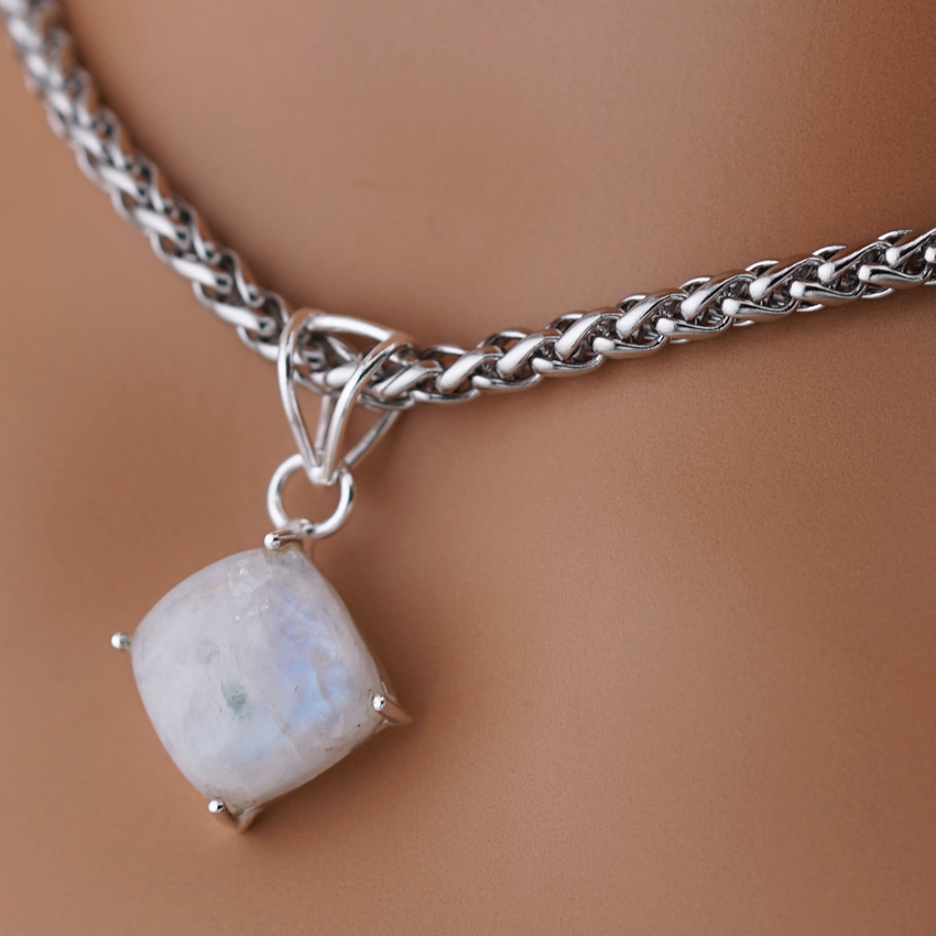 Moonstone Day Collar Necklace