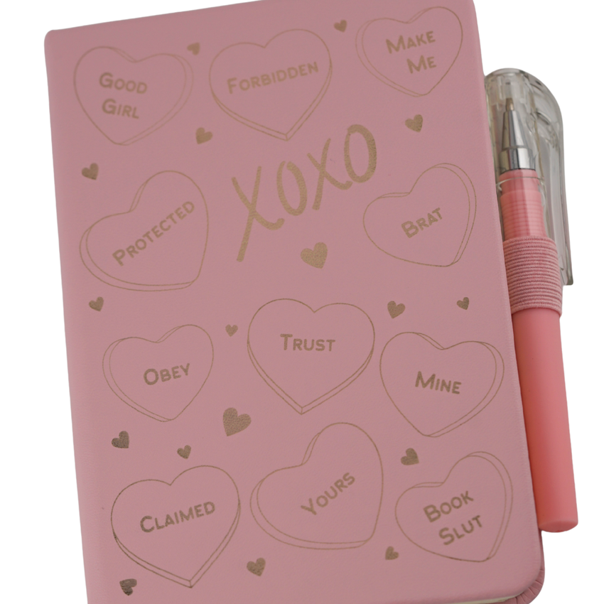 Submissive Candy Heart Journal | Spicy but Discreet Pocket Notebook