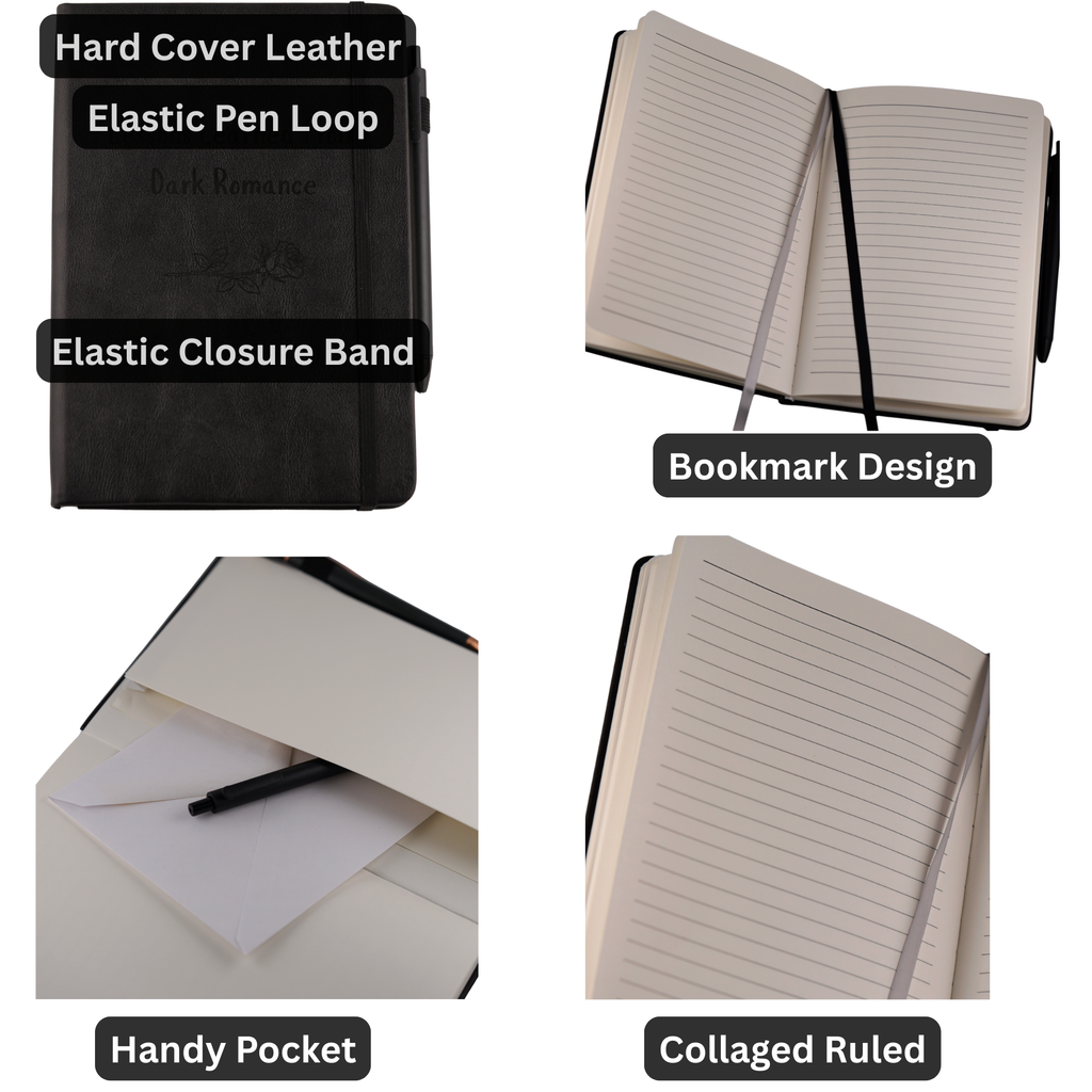 Lessons Learned Notebook Lessons Learned From Dark Romance Hard Covered Notebook – Captive Collars
