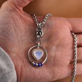 Limited Edition Rainbow Moonstone Morse Code