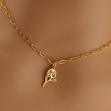 Rose Necklace – Romantic Layering Collar, Reward for Your Sub