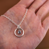 Sterling Silver Round CZ O-Ring
