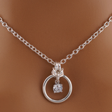 Sterling Silver Round CZ O-Ring