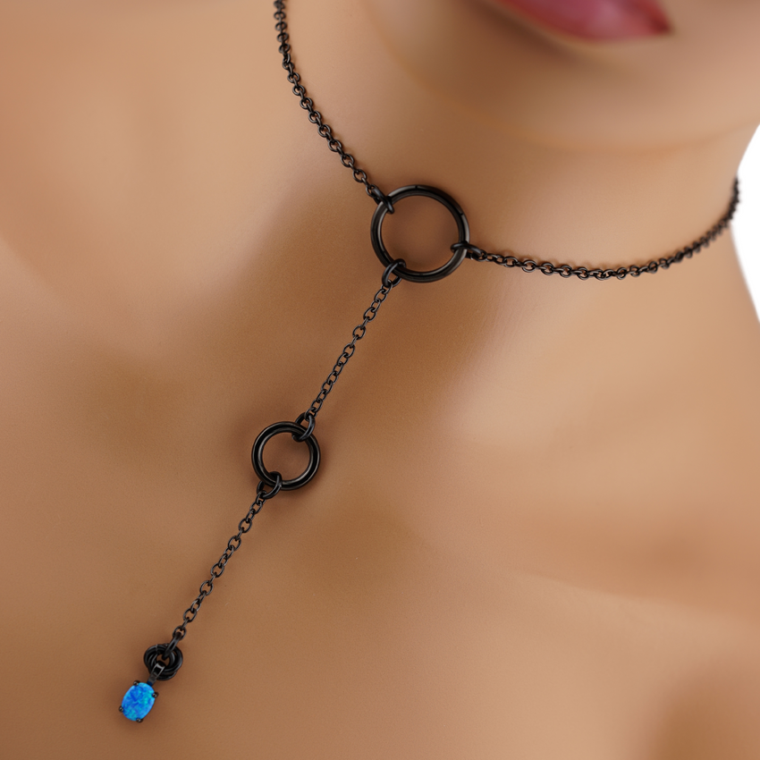 Blue Opal Lariat